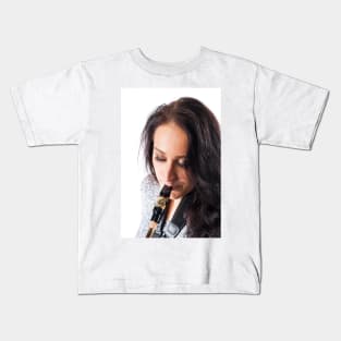 Sax Lady Kids T-Shirt